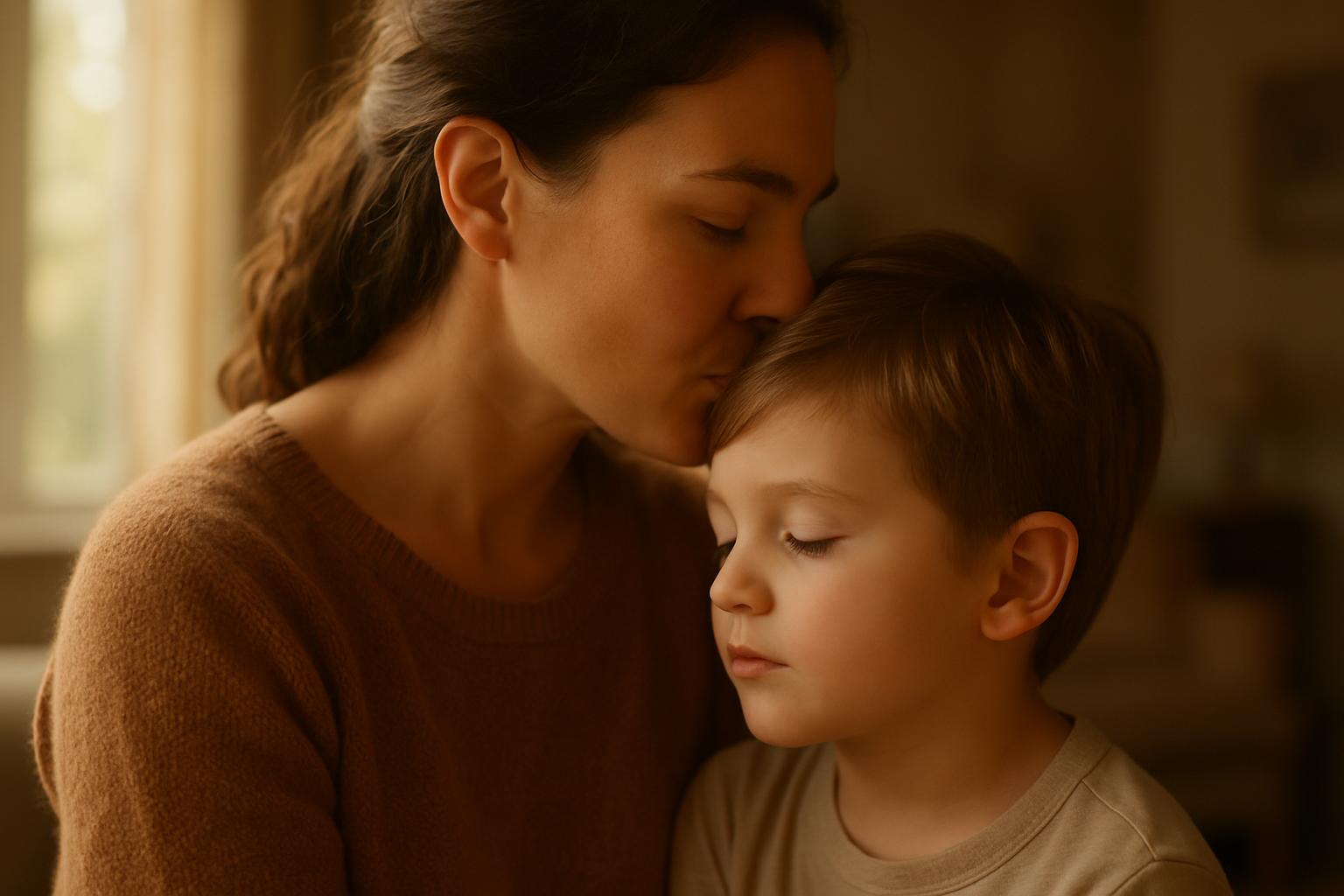 ¿Es bueno besar a tus hijos?