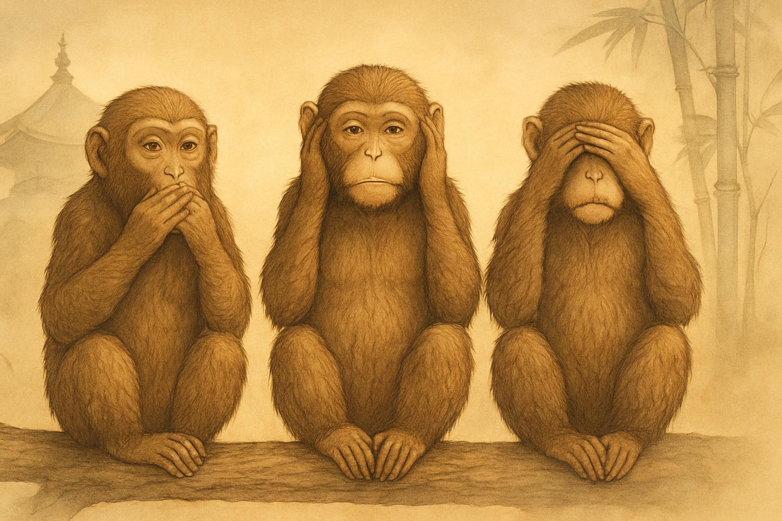 ¿Qué significan los tres monos de Whats App?